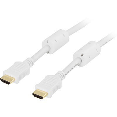 HDMI 1.4 Kabel vit 2 m