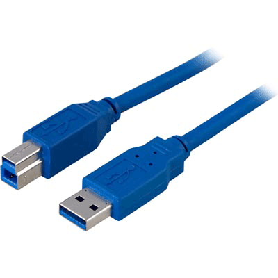 USB 3.0 Typ A hane - Typ B hane - 0.5m