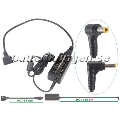 Nätadapter till Acer 19 V - 4.7 A - 2.5 mm tip