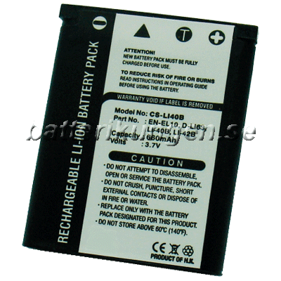 Batteri till Pentax som ersätter D-LI63