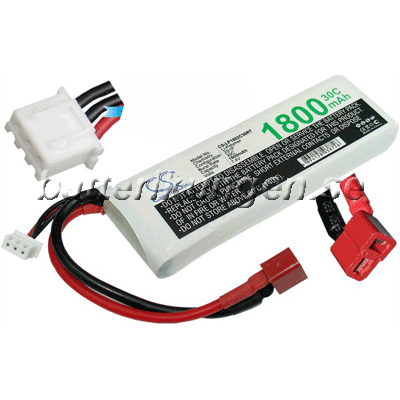 LiPo 2 cell - 7.4 V - 1.800 mAh