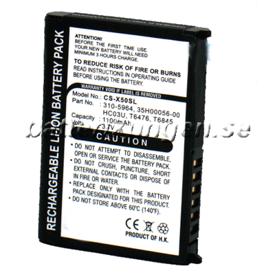Batteri till Dell Axim X50 / X50v / X51 / X51v - 1000 mAh