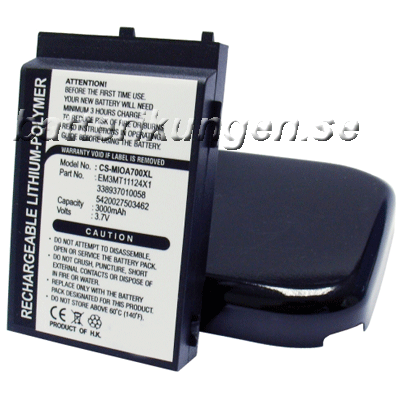 Batteri till Mitac Mio A700 - 3.000 mAh