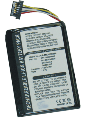 Batteri till Mitac Mio P350 mfl - 1.250 mAh