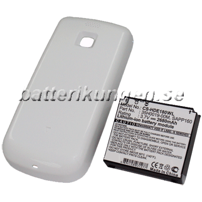 Batteri till Google G2 - 2.680 mAh - Vit