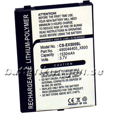 Batteri till Eten X500 mfl - 1.530 mAh