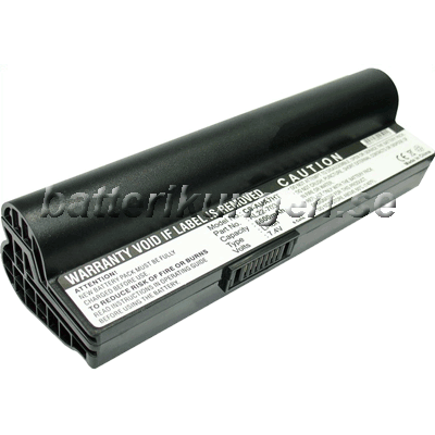 Batteri till Asus Eee PC 703 mfl - 6.600 mAh - svart