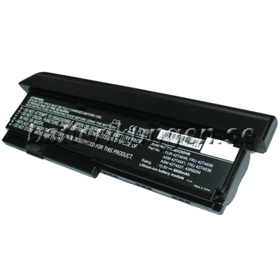 Batteri till Lenovo ThinkPad X200 mfl - 6.600 mAh