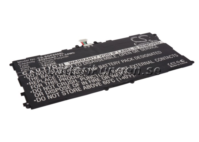 Batteri till Samsung Galaxy Note 10.1 mfl  - 6.600 mAh