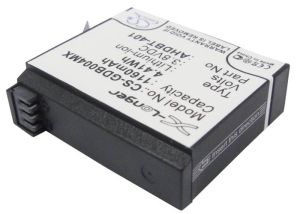 Batteri till GoPro Hero 4 mfl - 1.160 mAh