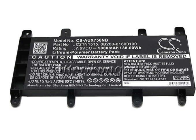 Batteri till Asus X756UA mfl - 5.000 mAh