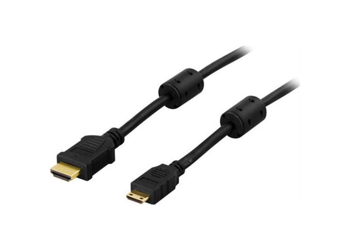 HDMI till Mini HDMI Kabel svart 2 m