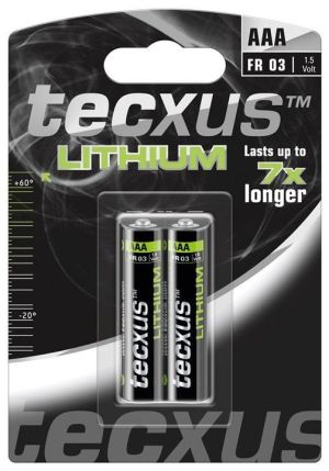 Tecxus Lithium AAA - 2 pack - 1.5V
