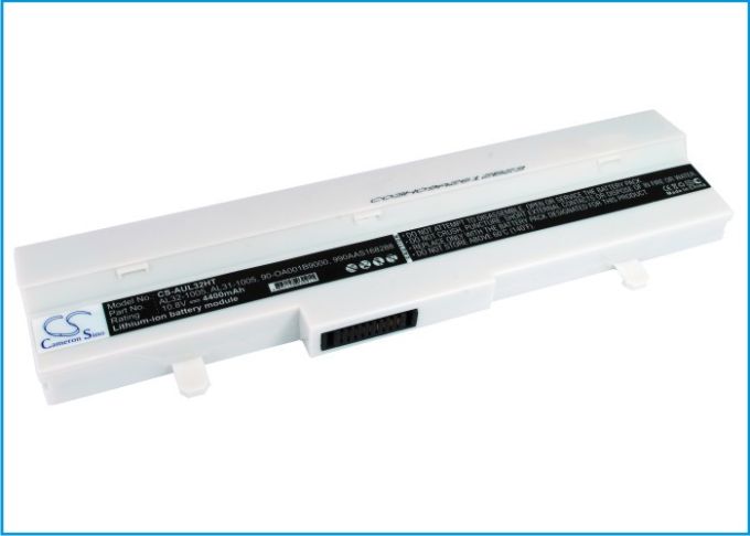 Batteri till Asus Eee PC 1005HA mfl - 4.400 mAh - Vit