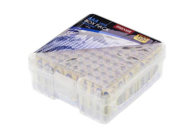 100 pack AAA batterier - Maxell