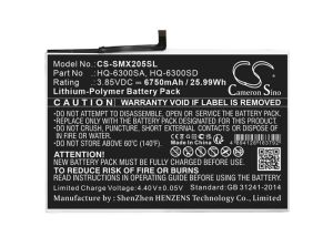 Batteri till Samsung Tab A8 10.5 mfl - 6.750 mAh