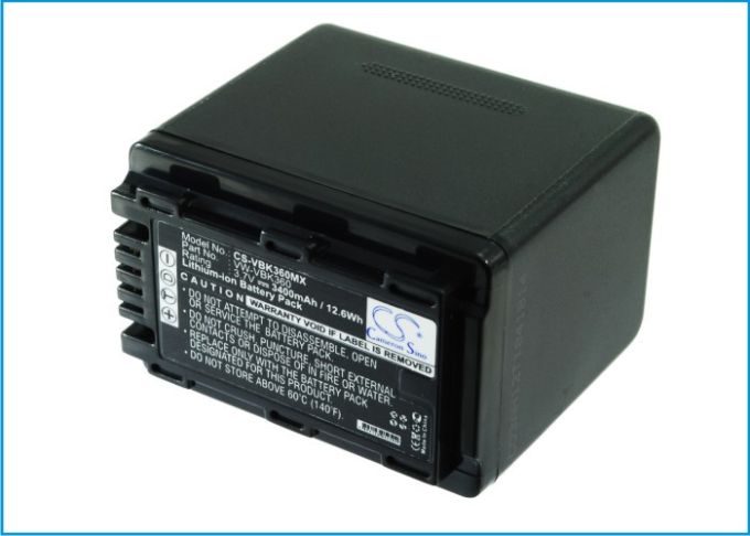 Batteri till Panasonic som ersätter VW-VBK360 - 3.400 mAh