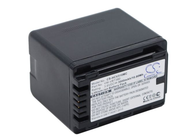 Batteri till Panasonic som ersätter VW-VBT380 - 3.000 mAh