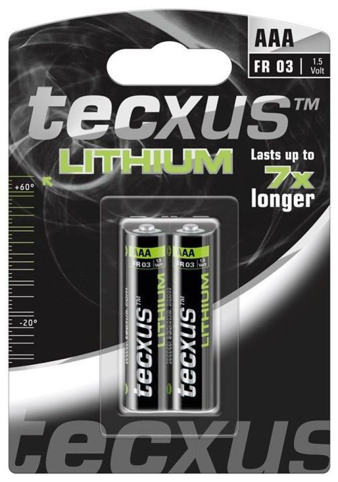Tecxus Lithium AAA - 2 pack - 1.5V