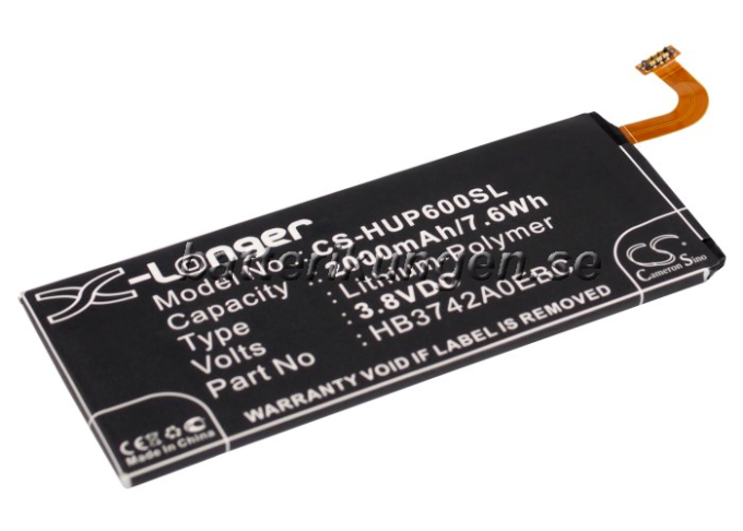 Batteri till Huawei Ascend P6 - 2.000 mAh