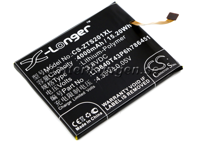 Batteri till ZTE Voyage Plus mfl - 4.000 mAh