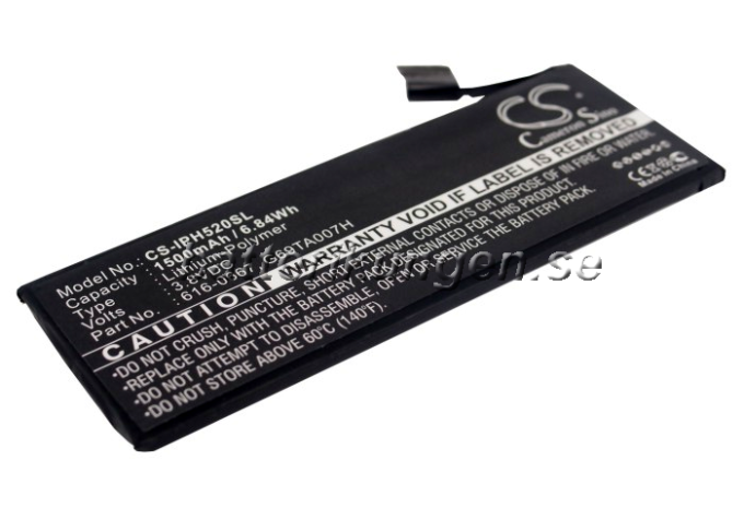 Batteri till Apple iPhone 5C mfl - 1.500 mAh