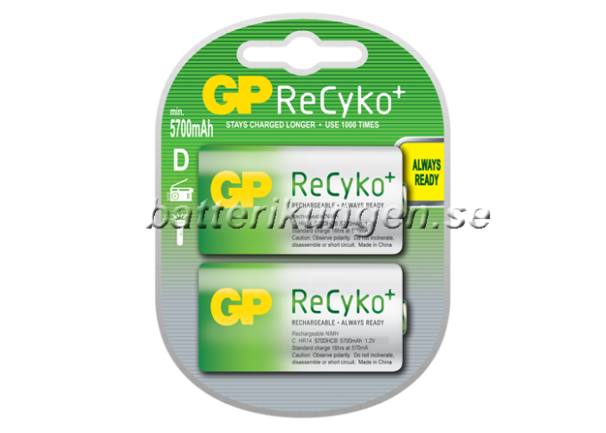 GP Recyko R20/D - 2 pack