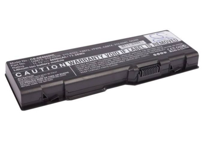 Batteri till Dell Inspiron 6000 mfl - 6.600 mAh