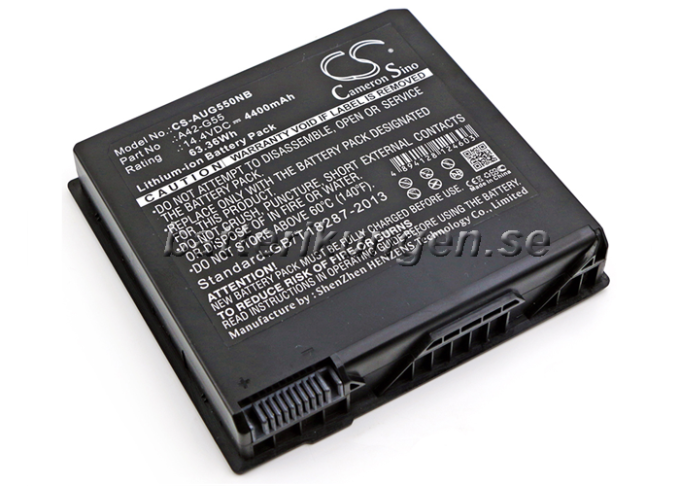 Batteri till Asus G55 mfl - 4.000 mAh