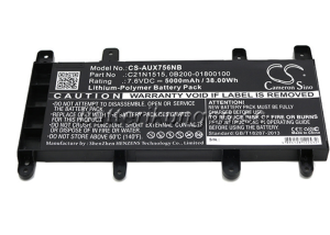 Batteri till Asus X756UA mfl - 5.000 mAh